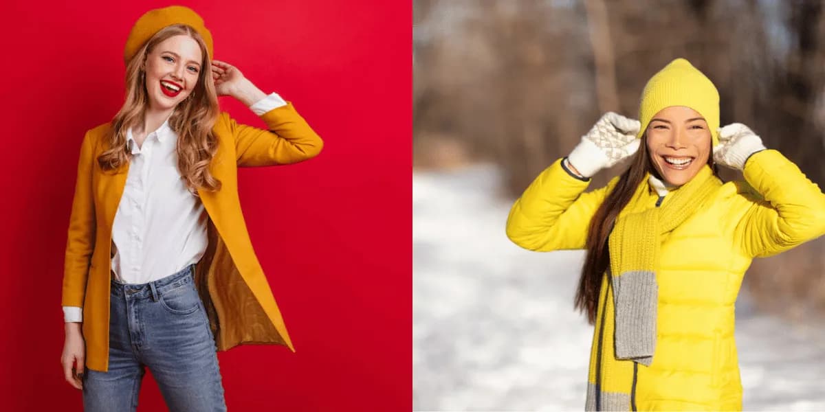 Jakie kolory czapek najlepiej pasują do pomarańczowej kurtki?