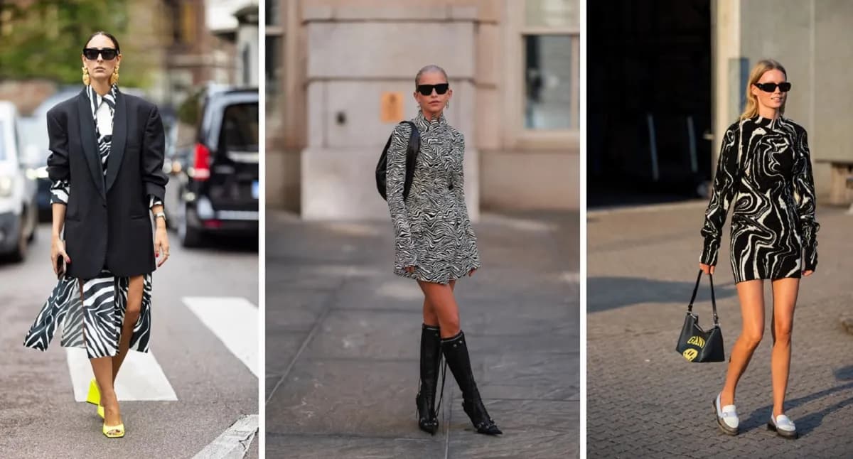 Stylizacje sukienki w zebre, które zachwycą na każdą okazję